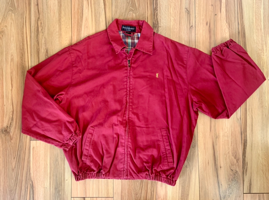 YVES SAINT LAURENT Red Harrington Jacket